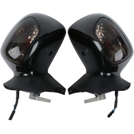 TCMT Black ABS Rear View Mirrors w/Smoke Signal Fits For Honda Goldwing GL1800 2001-2017
