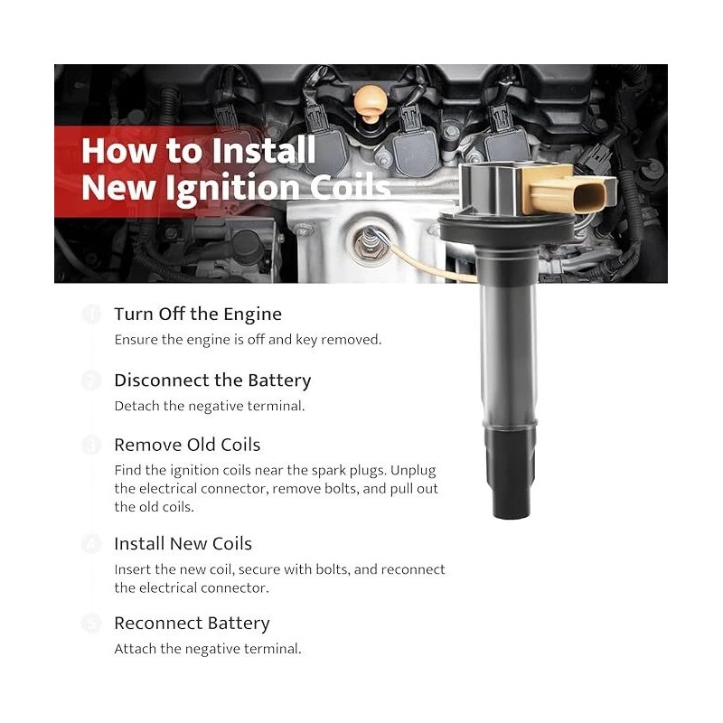 NPAUTO Ignition Coil Pack Spark Plugs Replacement for 3.5 V6