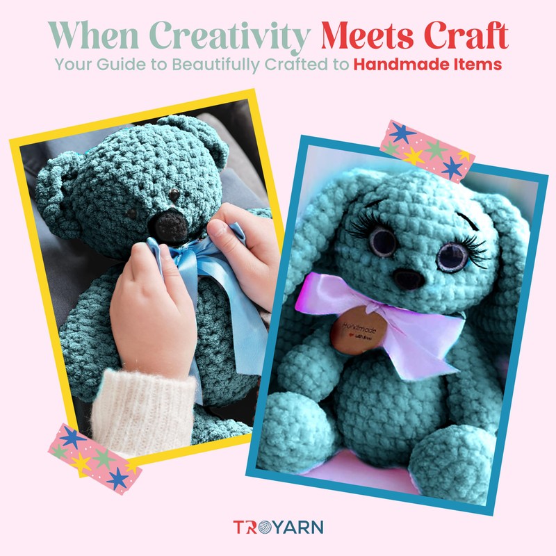 Chenille Velvet Yarn - 100g (132 Yards) Fluffy Plush Yarn