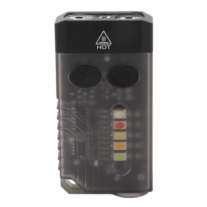 Mini Flashlight Portable Rechargeable Buzzer Alarm Keychain Light for Camping