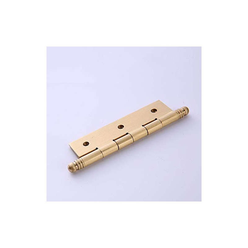 4Pack Decorative Solid Brass Cabinet Cupboard Door Butt Hinges Furniture