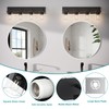 Danshinro Bathroom Vanity Light, Square Design 4 Lights Morden Bathroom
