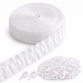 Wesnoy 32.8 Yards Pinch Pleat Drapery Tape with 150 Hooks for Curtains