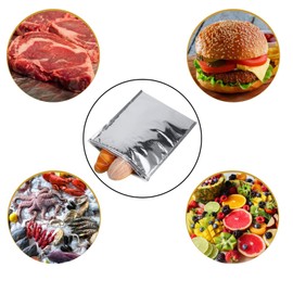 Insulated Bag - 3 Types 5pcs/set Aluminum Foil Insulated Food Storage Bag Thermal Cooler Silver(25 * 30cm)