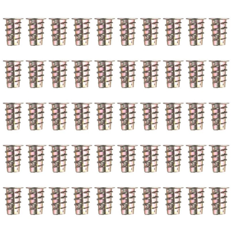 Wood Inserts 50Pcs Zinc Alloy Heavy Duty M6 Hex Socket