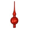 Jingle Bells Lauscha Christmas Tree Topper Red Shiny Plain Mini
