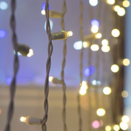 Warm White Craft Lights, LED String Lights Curtain Lights for Crafting – Warm LED Curtain Lights, Small Craft LED Lights, White Wire (35 Lights, 11.8 Ft, Warm White)