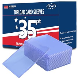 JohnBee - Fundas para tarjetas – 3 x 4 pulgadas rígidas para tarjetas, protectores de tarjetas de plástico duro, fundas para tarjetas de comercio prem