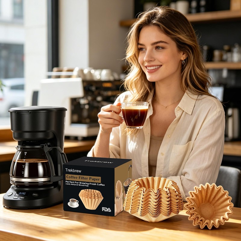 5 Cup Coffee Filter Compatible with Mr. Coffee, Unbleached Coffee