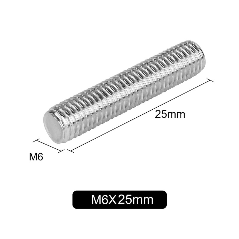 Niooliuk Pack of 20 M6 x 25 mm Length 304