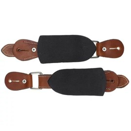 Adult Bull Riding Leather Spur Straps 1 1/4" x 11" - Master Bulls Brazilian Made