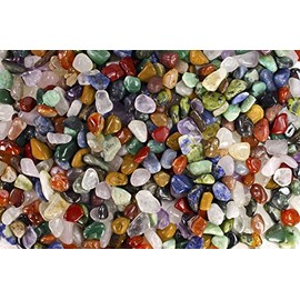 Fantasia Materials: 2 lbs Premium Brazilian Tumbled Polished Natural Stones Assorted Mix - XXSmall - 0.25" to 0.5"