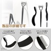PAVIKE Eyelash Comb, Eyebrow Comb, Set of 3, Stainless Steel,