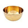 PARIJAT HANDICRAFT Round metal mixing bowl for salad, egg beating,