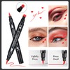 Yuccer Eyeliner Stamp Pen Liquid Eyeliner Waterproof Red Durable Makeup