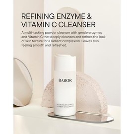 BABOR Limpiador en polvo de enzimas y vitamina C – Lavado facial activado por agua para aclarar y exfoliar | Esmalte diario suave para el aspecto de p