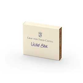 Graf von Faber-Castell Ink Cartridges, Box of 6, Violet Blue (FC141106)