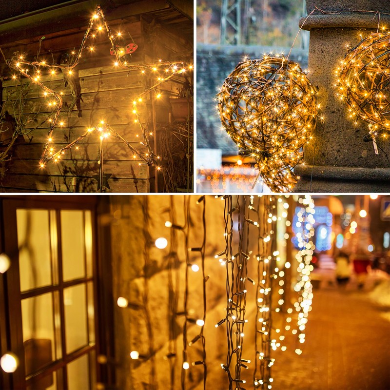 Solar String Lights for Outside, 39Ft 100 LED Solar String