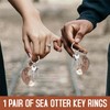 RXKFIGX Set of 2 Otter Key Chains Otter Motif Guardian