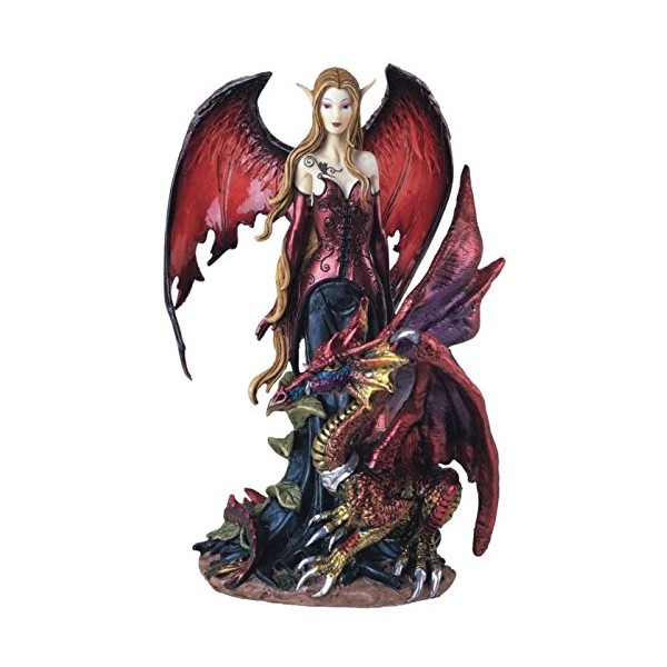 George S. Chen Imports Fairy Collection Pixie with Dragon Fantasy Figurine Figure Decoration (91277)