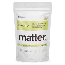 Matter IG-Forte, Suplemento de Calostro Bovino en Polvo 30% IgG y L-Glutamina USP, Apoyo a la Barrera Intestinal, Protección Celular y Bienestar Integ