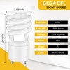 Kittmip 4 Pcs 13W T3 GU24 CFL LED Light Bulbs