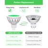 6-Pack MR16 Green LED Bulbs-Natural 5W 50W Halogen GU5.3 Base