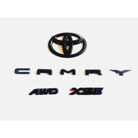 Toyota OEM 2019-2024 TOYOTA CAMRY XSE AWD EMBLEM OVERLAY MATTE BLACK OUT  PT948-03190-02