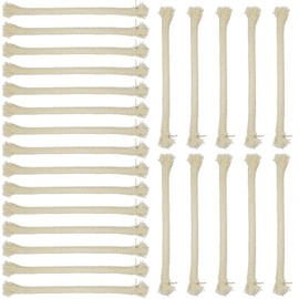 25 Pack 1/2" Round Cotton Oil Lamp Wick for Tiki Torch Wicks, Wicks Candle Lamp, Lampberger Kerosene Lamp, Oil Lamp Wicks, Braided Cotton Wick, Candle Lamp