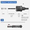 Mollom (80mm | 3-1/8'') Heavy Duty Carbide Hole Saw, Hole