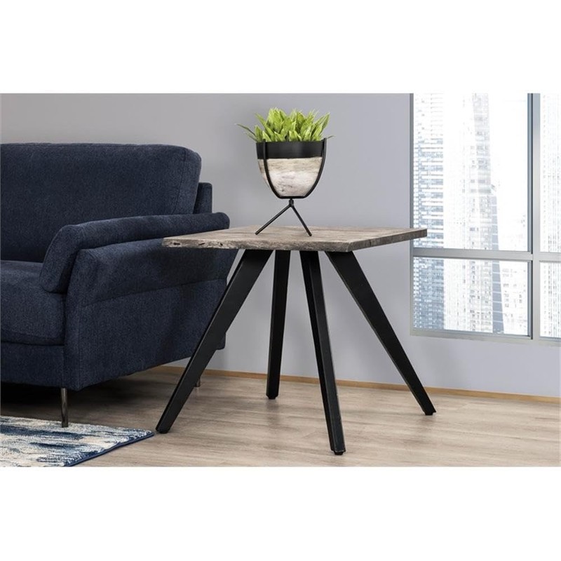 Primo International Curt End Table, Grey
