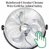 Optimus F-4205 20" Industrial Grade HV Oscillating Stand Fan