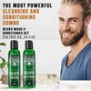 Viking Revolution Juego Lavado Acondicionador Barba Árbol Hombres Suavizante Natural