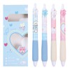 MOZXIRZ 4 Pcs Cute Retractable Pens Bowknot Gel Pens Soft