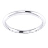 Unisex Sterling Silver 2mm Super Heavy Court Shape Polished Wedding