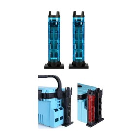 [Set of 2] Rod Holder Meiho Bucket Mouse Compatible Daiwa Tackle Box Compatible Rod Stand Fishing Rod Stand (Sky Blue)