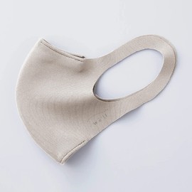 We'll Comfit MASK Double Layer Mask (1 Mask Body + 1 Filter Included) (16 Colors / 4 Sizes Total) All Seasons, Small Face, Pollen, Washable, Made in Japan (Light Beige, XS)