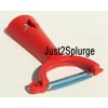 Tupperware Universal Horizontal Healthy Heart Veggie Potato Peeler in Red