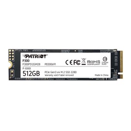 Patriot Memory P300 512GB M.2 SSD 2280 NVMe PCIe Gen 3x4 Internal SSD P300P512GM28