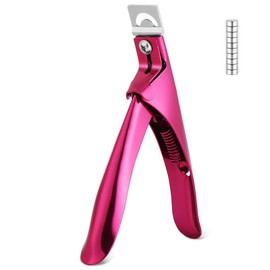 ALIIP Nail Clippers for Acrylic Nails Set with 10 Magnets,Professional Stainless Steel Nail Tip Cutter with Precision Blade,Salon & Home DIY Manicure Tools,for Acrylic Extensions, False Nails and Tips