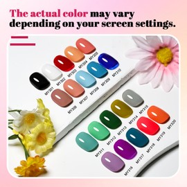 OpenLive 20 Color Perfume Nail Polish Set and 3 PCS Nail Strengthener, Red, Pink, Pueple and Green Quick Drying Nail Polish Set for Women Salon DIY Nail Art