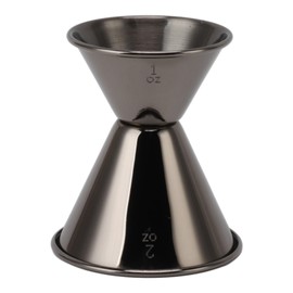 Double Head Measuring Cup Professional 304 Stainless Steel Cocktail Jigger for Restaurant Bar Family Black Plated