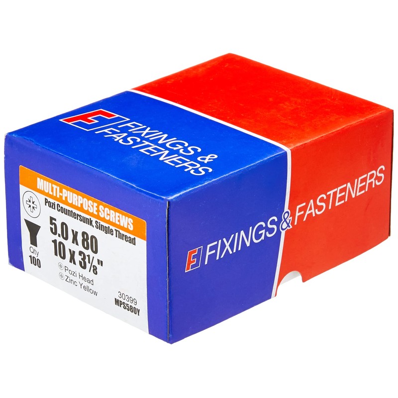 ForgeFix Multi-Purpose Single Thread Screws | 5.0 x 80mm |
