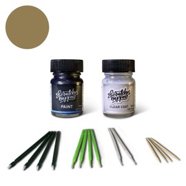 ScratchesHappen Exact-Match Touch Up Paint Kit - Quicksand Beige (4V6) for Toyota - Essential (Paint + Clear Coat)