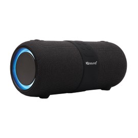 Supersonic IQ Sound IQ-2323BT 2 x 3-Inch Portable Bluetooth Fabric Speaker with TWS, Voice Control, Clear Sound, RGB Lights, Water Resistance, FM Radio, and USB/AUX Inputs - Perfect for Any Event