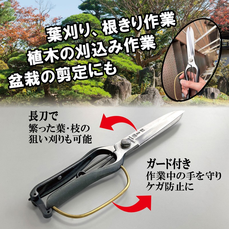 Kinboshi 3221 Venus Leaf Cutting Shears (Metal Stop) 10.6 inches