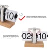 Retro Digital Flip Down Clock Flip Desk Clock Mechanical Battery