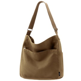 KALIDI FANCY FOREST Tote Bag, Women's, Large Capacity, Shoulder Bag, Men's, Large, 2-Way, Shoulder Bag, Cross-Body Type, Canvas Tote, Lightweight, Plain, For School or Work Commutes, Includes 3