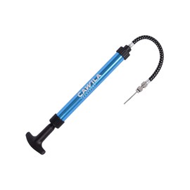Cawila Pro Aluminium Ball Pump, High-Quality Double Action Hand Pump for Football, Handball, Volleyball, Rugby Ball and Many More, Blue, One Size