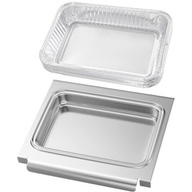 Grill Replacement Parts for Weber Spirit II Catch Pan Spirit II 200 & 300 SER (2017 & Newer), Weber Traveler, Pulse 2000, for Weber Grill Grease Tray 67047 & Aluminum Weber Grill Drip Pan Liners 6415